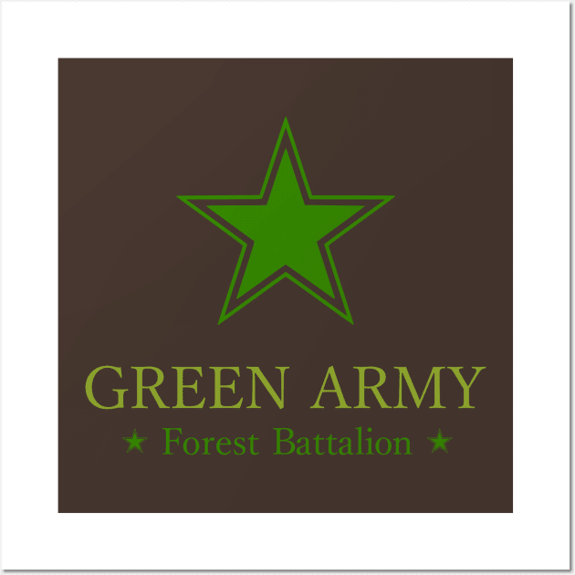 Green Army Wall Art by bumblethebee